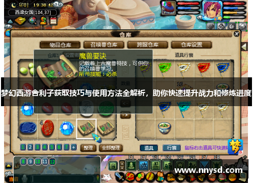 梦幻西游舍利子获取技巧与使用方法全解析，助你快速提升战力和修炼进度